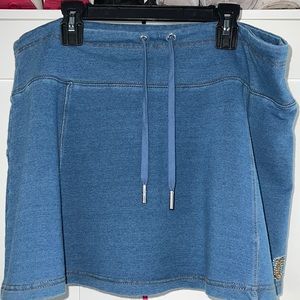 Juicy couture large indigo mini skirt NWT